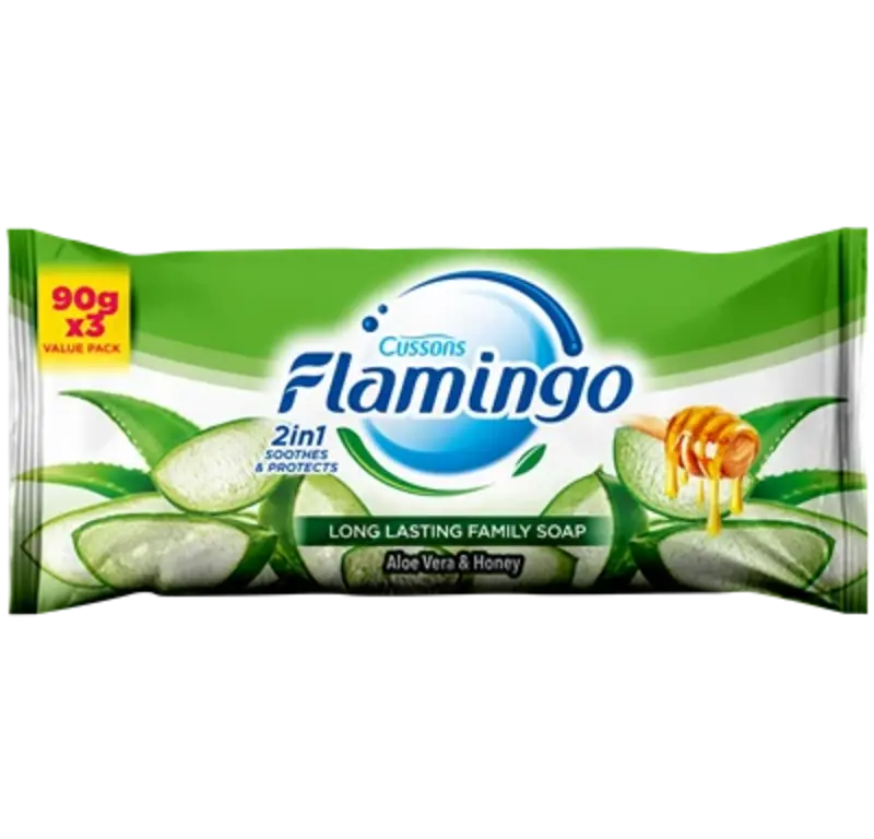 Flamingo Soap Aloe Vera 90 g 3 Pieces